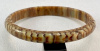 LG52 beige/brown patterned celluloid bangle